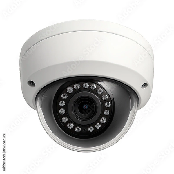 Fototapeta Isolate Transparent High-quality surveillance camera designed for security monitoring and protection in various environments. PNG Die-Cut