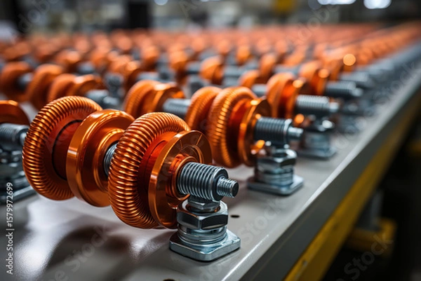 Obraz Special screw production process with real-time quality control systems