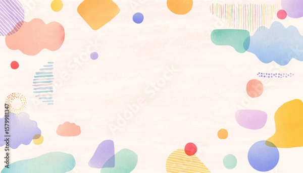 Obraz ポップでにぎやかな背景素材