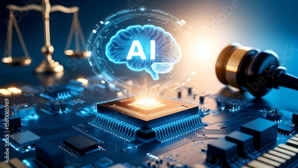 Obraz The Intersection of Artificial Intelligence and Legal Systems Exploring the Future of Justice and AI Driven Decision Making