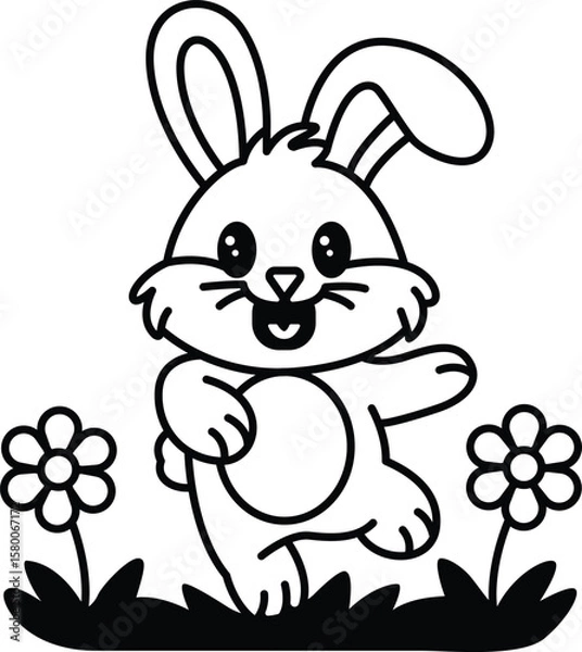 Obraz rabbit and carrot