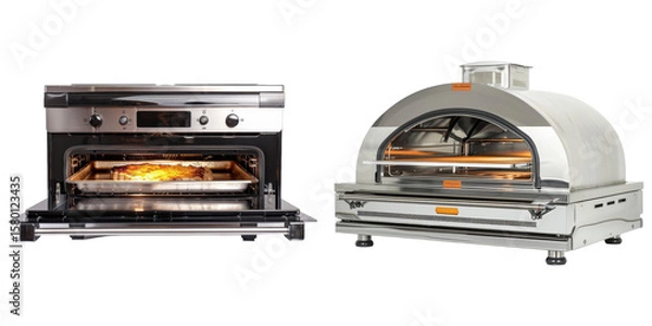 Fototapeta ovens open on a transparent background