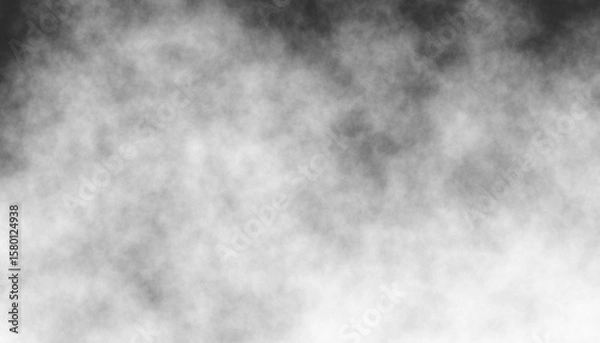 Fototapeta Realistic dry ice smoke clouds fog overlay perfect for compositing into your shots. Simply drop it in and change its