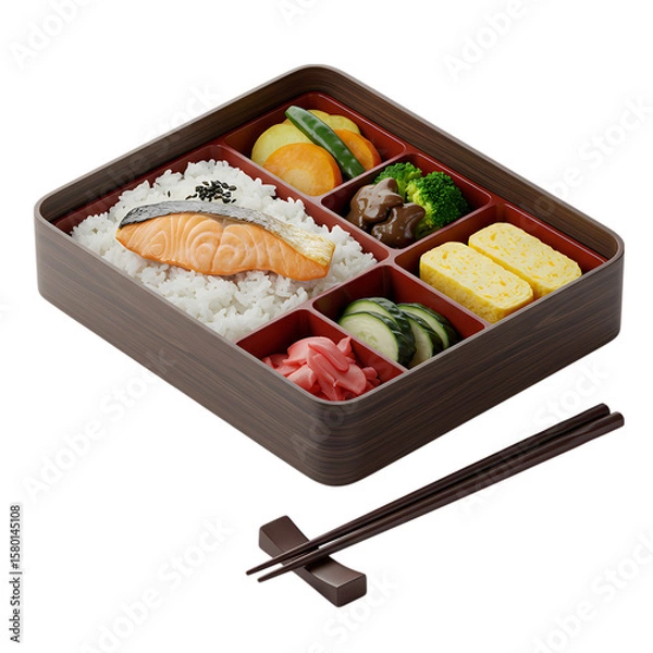 Fototapeta Japanese Bento Box: Delicious Meal Prep Inspiration