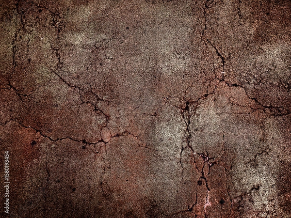 Obraz 地面、アスファルト、テクスチャ、質感、ひび割れ、道路