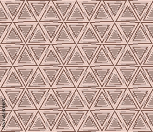 Fototapeta Abstract geometric seamless pattern, background. Graphic mosaic of triangles.