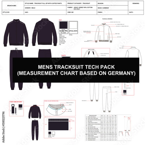 Fototapeta MENS TRACKSUIT TECH PACK
