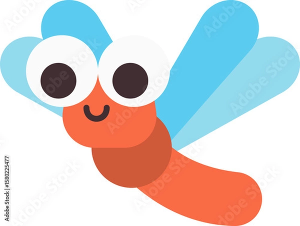 Obraz 가을 일러스트 플랫 귀여운 잠자리