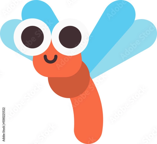 Obraz 가을 일러스트 플랫 귀여운 잠자리