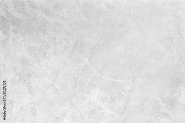 Fototapeta Panoramic grey paint limestone texture background in white light seam home wall paper. Back flat wide concrete stone table floor concept surreal granite quarry stucco surface grunge panorama landscape