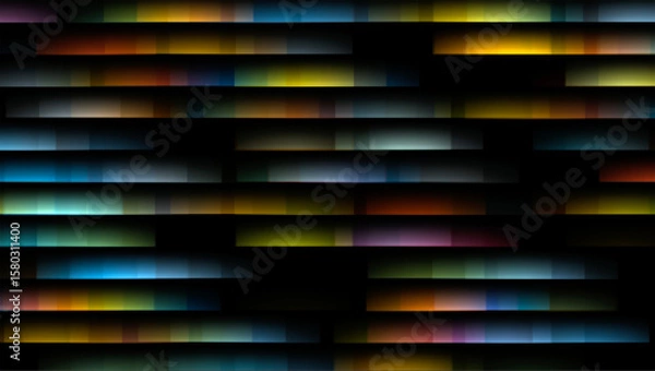Obraz Abstract colorful 3d lights background