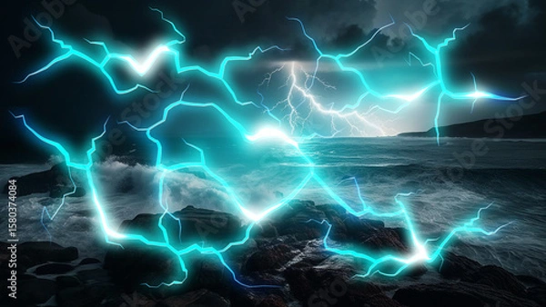 Obraz Lightning Strike Effect