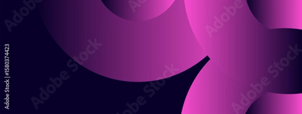 Obraz Abstract background with purple gradient circles. 