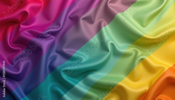 Fototapeta an elegant lgbt pride background representing harmony via symmetry and tone, with silk textured overlays, for legal equity documents.