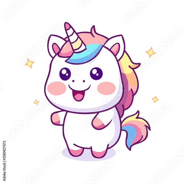 Obraz Animal cartoon cow pig farm