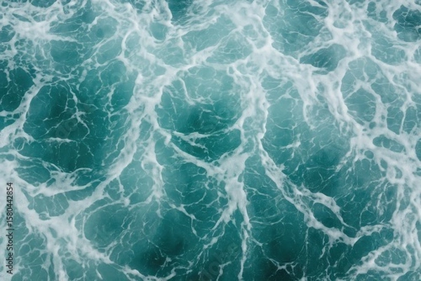 Obraz Abstract ocean scene featuring bubbling water as a backdrop