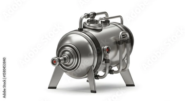 Obraz High-Tech Industrial Pressure Vessel with Metal Finish and Advanced Engineering Features