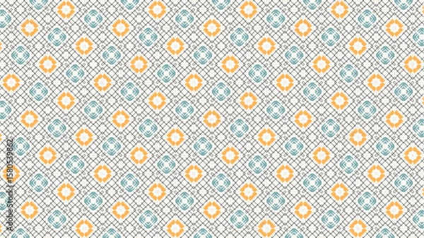 Fototapeta Seamless pattern Vector great for fabric and wall decor.