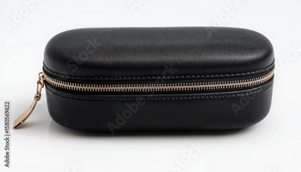 Fototapeta black leather bag