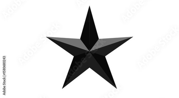 Fototapeta Black Star Icons Collection