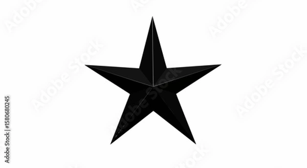 Fototapeta Black Star Icons Collection