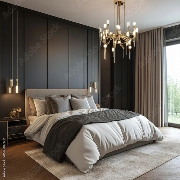 Obraz Luxurious bedroom interior