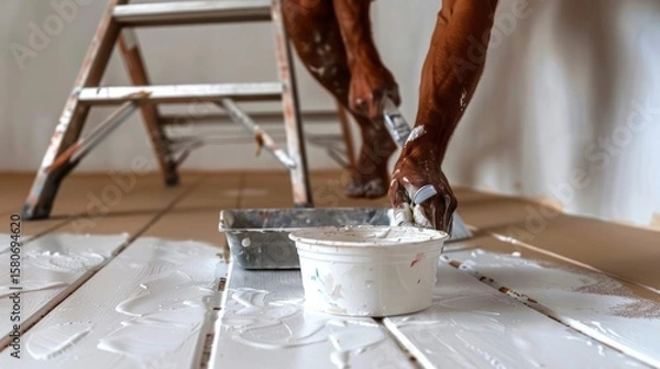 Fototapeta Generated title for shihab_99_A_painting_contractor_rolling_beige_paint_on_wall_tra_b0430e71-9580-4ed3-aa97-24389944e924_3-topaz-enhance-4x-faceai.jpeg