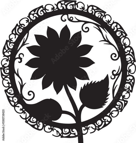 Obraz 
Vintage Floral Laser Cut Ornamental Frame Set