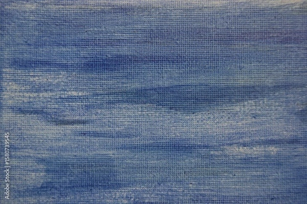 Obraz Blue abstract background. Blue canvas texture