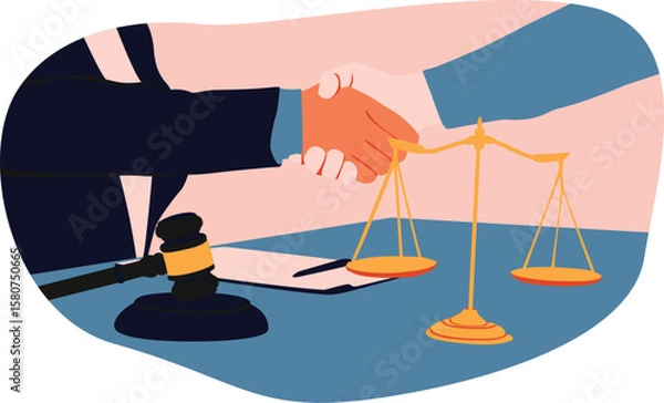 Obraz The Lawyer and the client