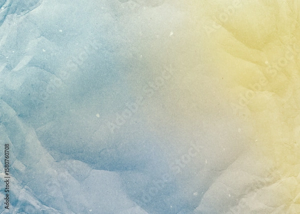 Fototapeta Abstract gradient wrinkled paper background texture. Pastel soft color dusty pale shade frame.