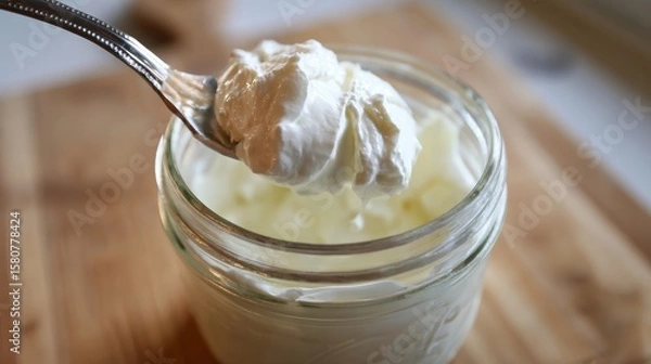 Fototapeta A simple guide to making homemade yogurt from scratch with easy steps, tips, and variations