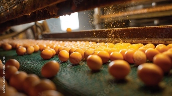 Fototapeta Understanding egg production  processes, factors, and impact on the poultry industry