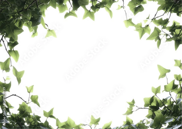 Fototapeta Ivy Leaf Frame Border