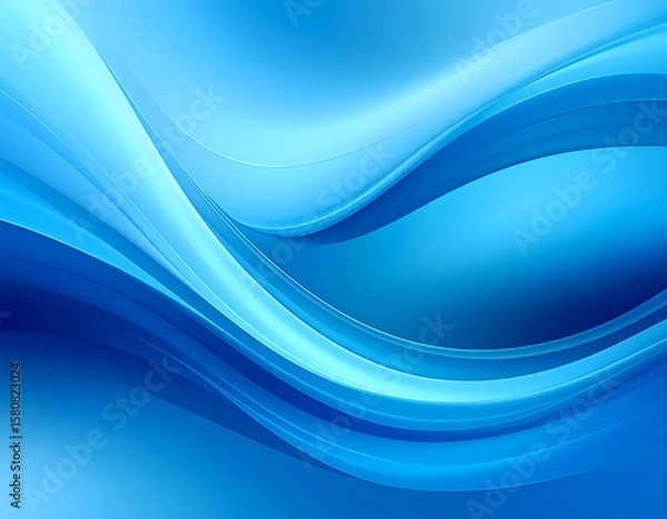 Fototapeta Abstract blue wave design