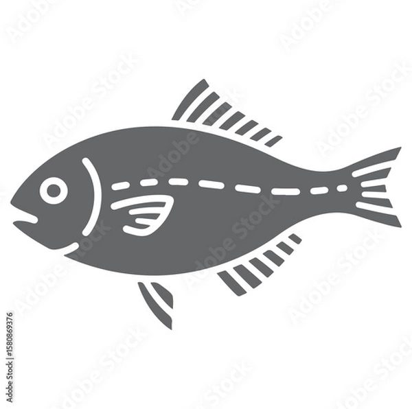 Fototapeta Fish Vector Illustration – Colorful Aquatic Animal Design