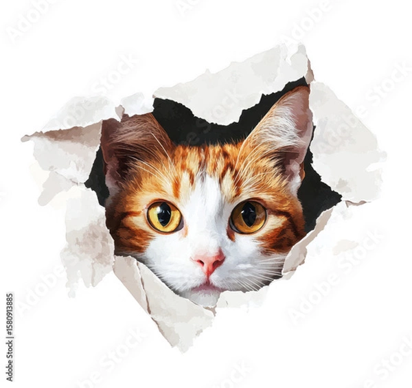 Fototapeta cat in a box