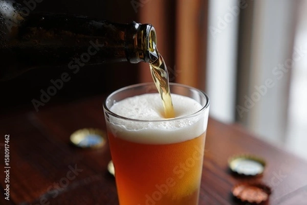 Obraz Microbrew Pour Detail