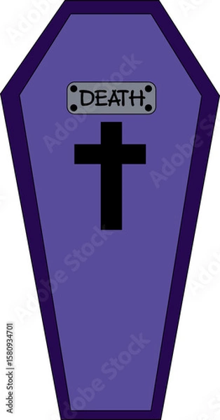 Obraz halloween cute coffin