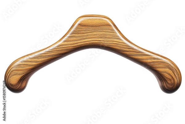 Fototapeta An elegantly crafted wooden hanger ready to organize your wardrobe with natural warmth and on transparent background