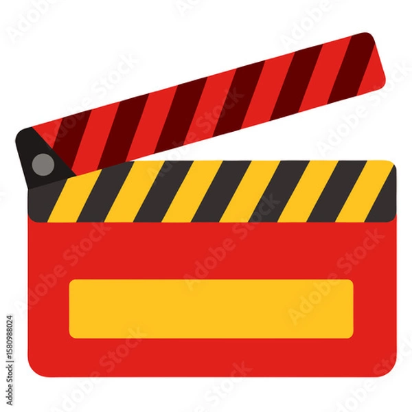 Obraz Clapperboard   Vector AI Line Art for Creative Heritage and Cultural Projects