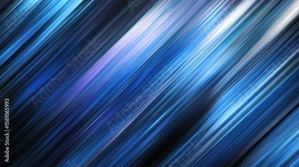 Fototapeta Diagonal lines of blue and white hues.