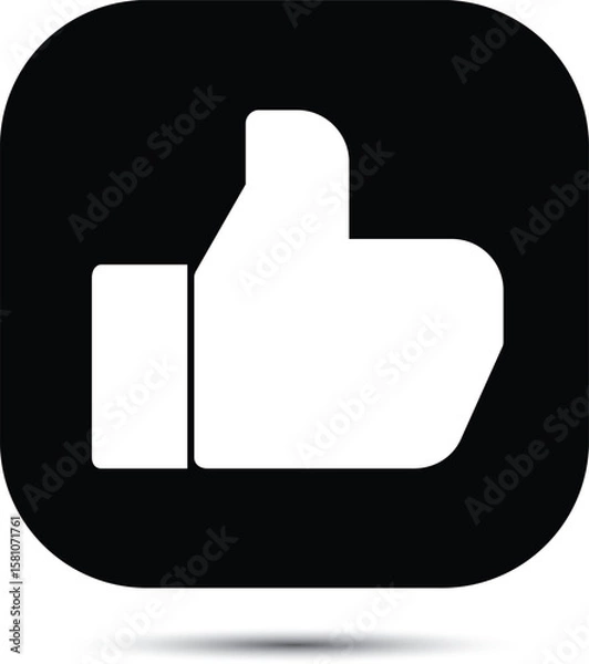 Obraz like square logo icon