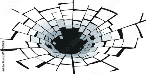 Obraz broken pieces of shattered glasses fragments, cutout png.three-dimensional, transparent, cut-out, glasses, ice, piece, sharp, shattered, broken, fragment, blast, burst, diamond, explode, explosion, 