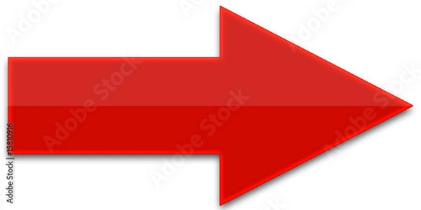 Fototapeta czerwona strzała