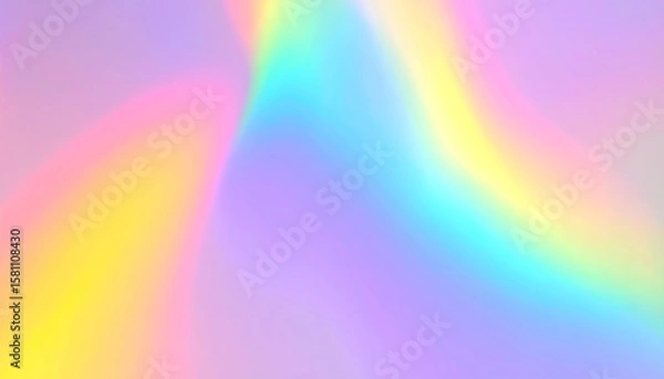 Obraz Pastel rainbow gradient swirl