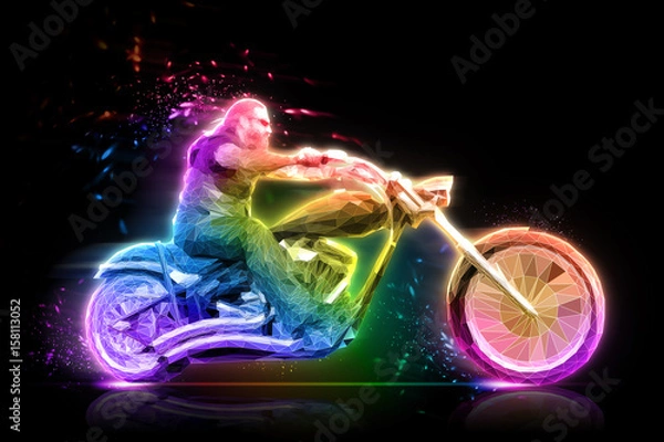 Fototapeta Байкер. Скорость.