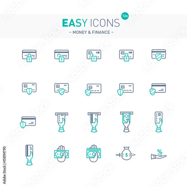 Obraz Easy icons 12e Money