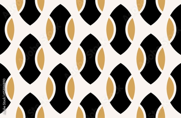 Fototapeta Seamless abstract geometric pattern. Vector Illustration.
