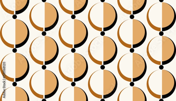 Fototapeta Seamless abstract geometric pattern. Vector Illustration.